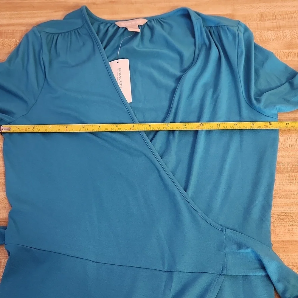BANANA REPUBLIC Tie Front Belt Gemma True Wrap Silhouette Dress, size S